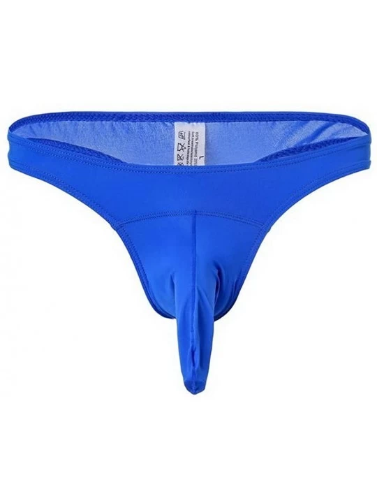 Ice Silk Bullet Separation Men's Underwear - Blue - C019257NOYU