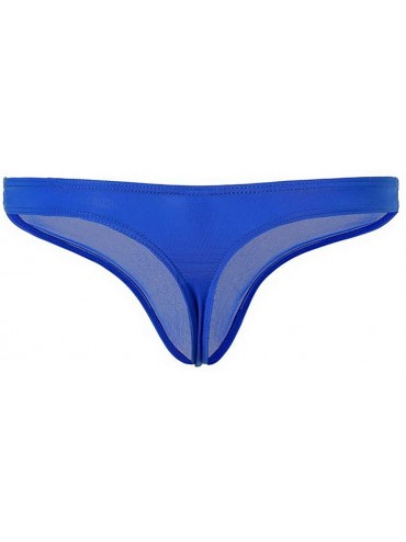 Ice Silk Bullet Separation Men's Underwear - Blue - C019257NOYU