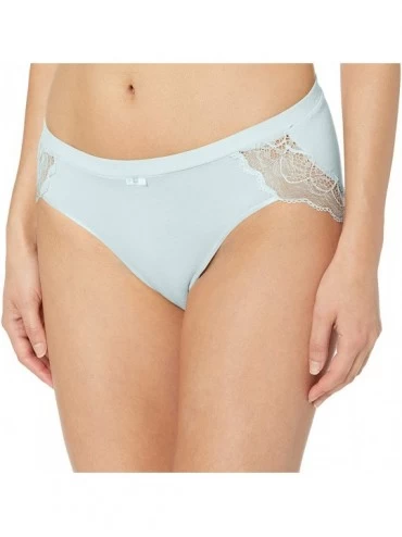 Panties Women's Cotton Desire W/Lace Hipster - Country Spearmint - CR12O218Y1G $18.66