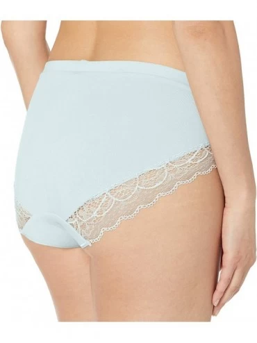Panties Women's Cotton Desire W/Lace Hipster - Country Spearmint - CR12O218Y1G $10.34