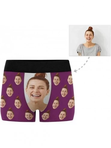 Briefs Custom Face Boxers Multi Girlfriend Faces Royal Personalized Face Briefs Underwear for Men - Multi 6 - CS18A403639 $30.42
