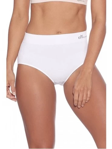 Panties Body EcoWear Women's Full Brief - Bamboo Viscose - Comfy Full Coverage Underwear - White - CJ12O6GU3FA $40.68