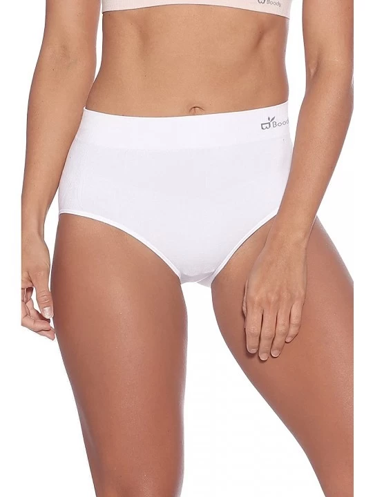 Panties Body EcoWear Women's Full Brief - Bamboo Viscose - Comfy Full Coverage Underwear - White - CJ12O6GU3FA $21.41