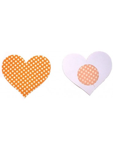 Accessories 10 Pairs Women Heart Shape Disposable Pasties Nipple Cover Lingerie Sticker - Golden - C412I80XYIF $20.30