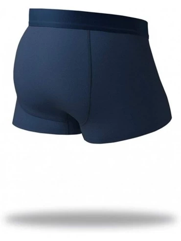 Trunks Men's Cool Breeze Trunks - Premium Underwear for Men - No Swass - The Solid (Navy) - CG18THA4Q0N $24.73