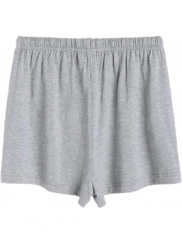 Bottoms Women's Boxer Shorts Pajama Bottoms - Light Gray - CS12O556SHU $19.57