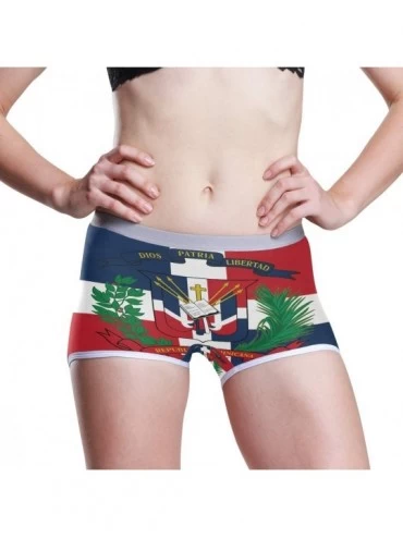 Panties Women's Seamless Boyshort Panties Dominican Republic Flag Underwear Stretch Boxer Briefs - Dominican Republic Flag - ...