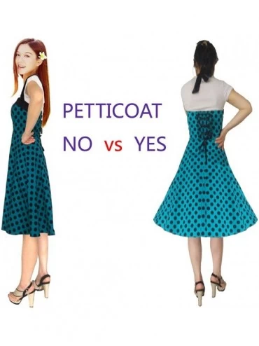 Slips Women's 50s Vintage Petticoat 26" Crinoline Rockabilly Tutu Skirt Slip S-3XL - Orange - CN12M6V2HUD $11.18