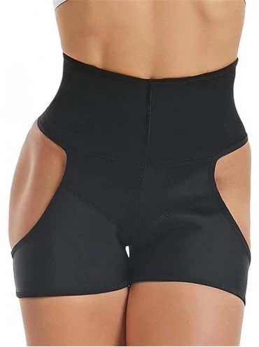 Shapewear Women's Butt Lifter Lace Boy Shorts Body Shaper Enhancer Panties Powerful Tummy Hip Rubber Pants Bodysuit - Black -...