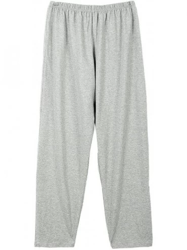 Bottoms Women's Cotton Pajama Pants Loose Lounge wear Long Pj Bottoms - Grey - CV18GZ4UXIR $31.85