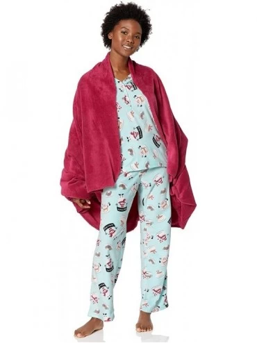 Sets Women's Merry Micro Fleece Gift Set - Aqua - CN18G36RS5T $18.41