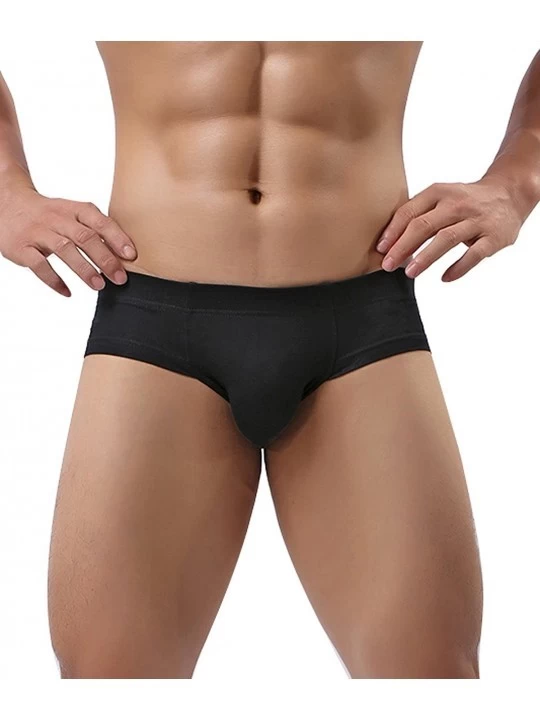 Briefs Men's Stretch Low Rise Cotton Underwear Briefs Pack - 1-pack Black - CP1869EXD6A $11.60