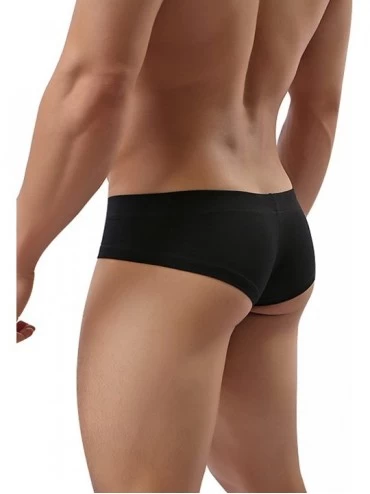 Briefs Men's Stretch Low Rise Cotton Underwear Briefs Pack - 1-pack Black - CP1869EXD6A $11.60