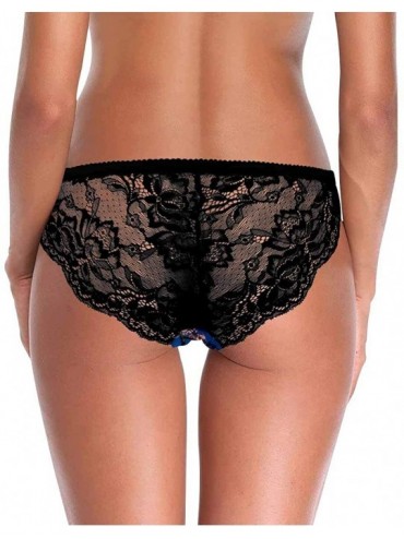 Thermal Underwear Women Lace Underwear Low Waist Brief Soft Panties Blooming Flower Branch - Multi 1 - C219E7GX423 $51.27
