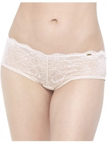 Panties Women's Rough & Tumble Cheeky Lace Boyshorts - Really Nude - CM12E32U917 $9.54